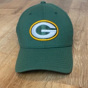 NFL Packers New Era Stretch Fit Baseball Hat Cap Medium/Large Like New